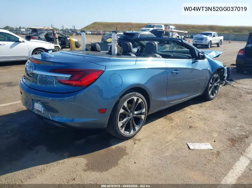 2016 Buick Cascada Premium VIN: W04WT3N52GG037019 Lot: 42181815