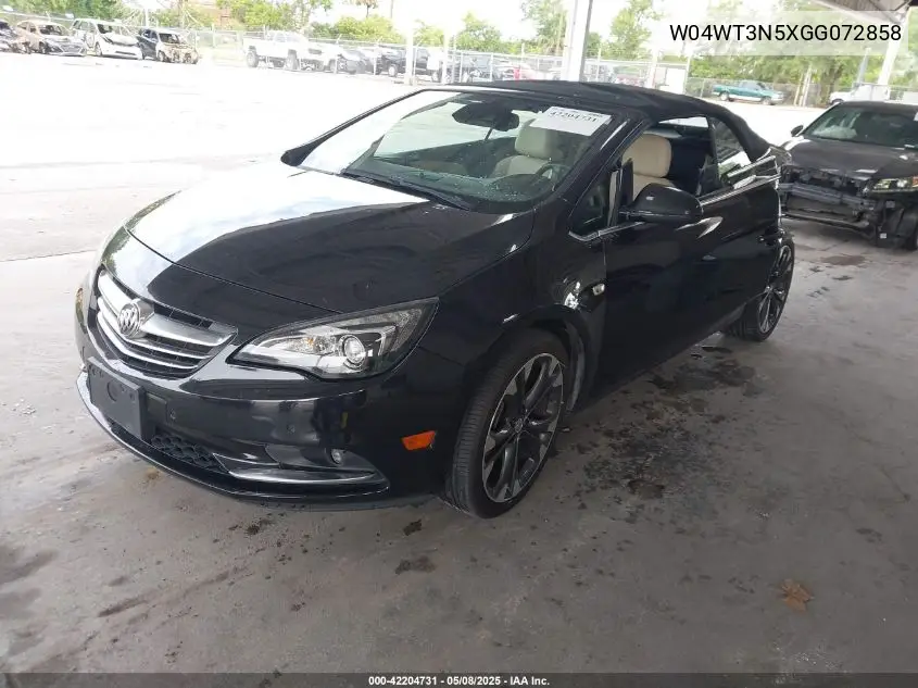 2016 Buick Cascada Premium VIN: W04WT3N5XGG072858 Lot: 42204731