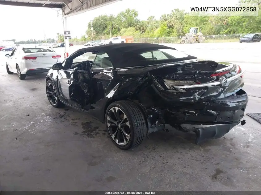 2016 Buick Cascada Premium VIN: W04WT3N5XGG072858 Lot: 42204731