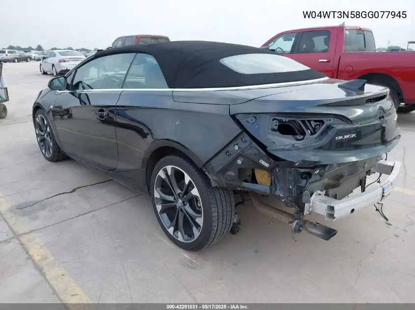 2016 Buick Cascada Premium VIN: W04WT3N58GG077945 Lot: 42291031