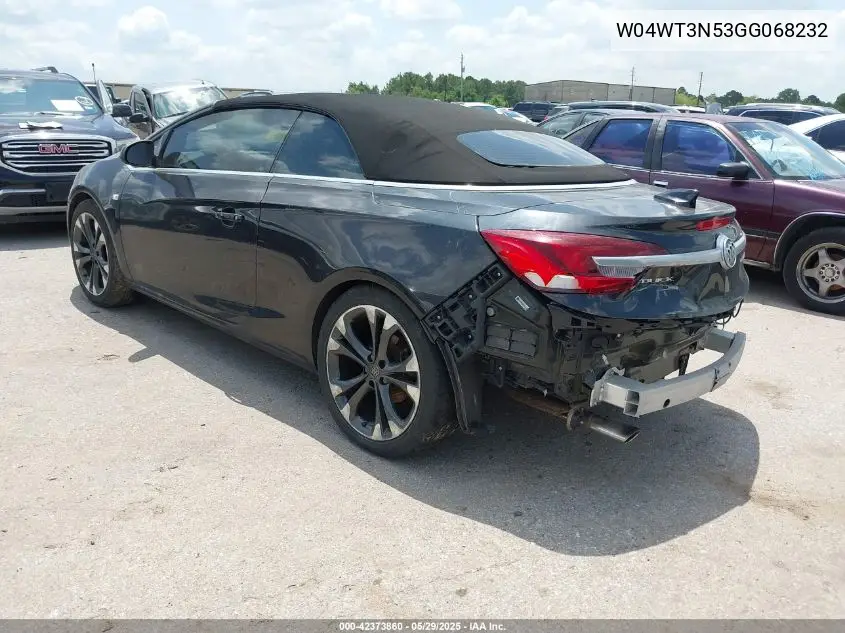 2016 Buick Cascada Premium VIN: W04WT3N53GG068232 Lot: 42373860