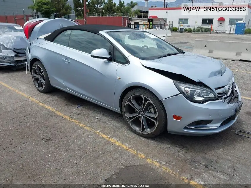 2016 Buick Cascada Premium VIN: W04WT3N51GG033883 Lot: 42750286