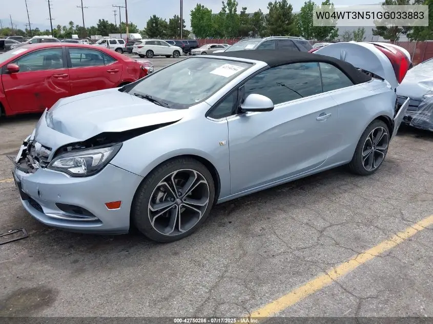 2016 Buick Cascada Premium VIN: W04WT3N51GG033883 Lot: 42750286