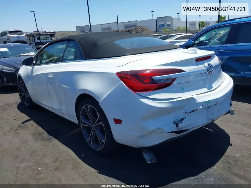 2016 Buick Cascada Premium VIN: W04WT3N50GG141721 Lot: 42779866