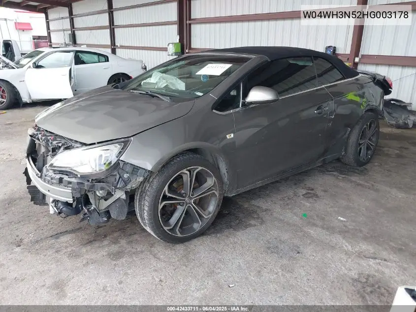 2017 Buick Cascada Premium VIN: W04WH3N52HG003178 Lot: 42433711