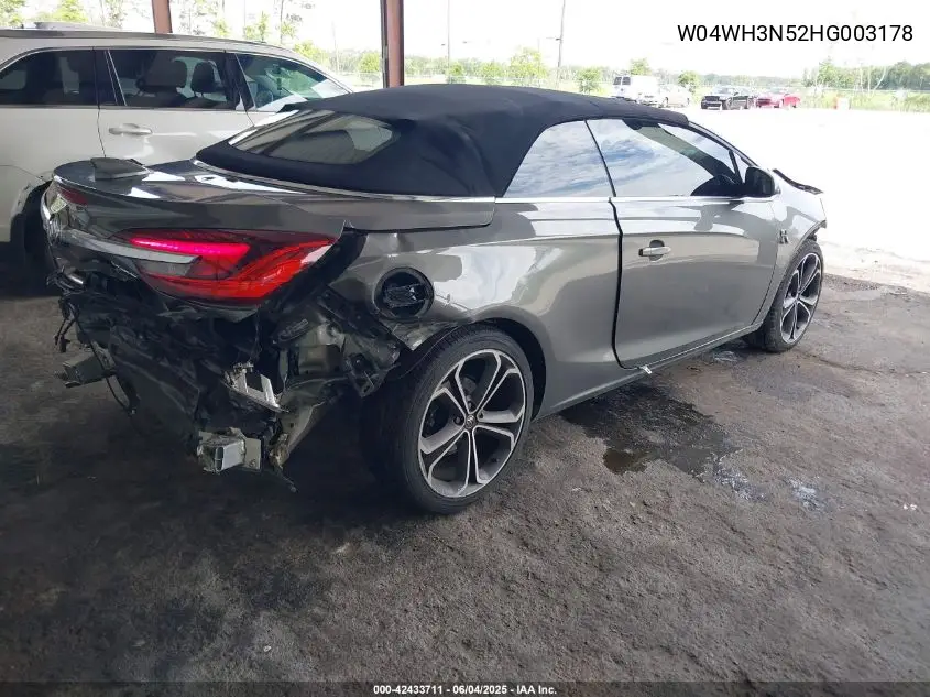 2017 Buick Cascada Premium VIN: W04WH3N52HG003178 Lot: 42433711