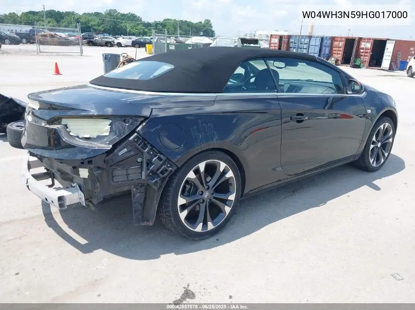 2017 Buick Cascada Premium VIN: W04WH3N59HG017000 Lot: 42557578