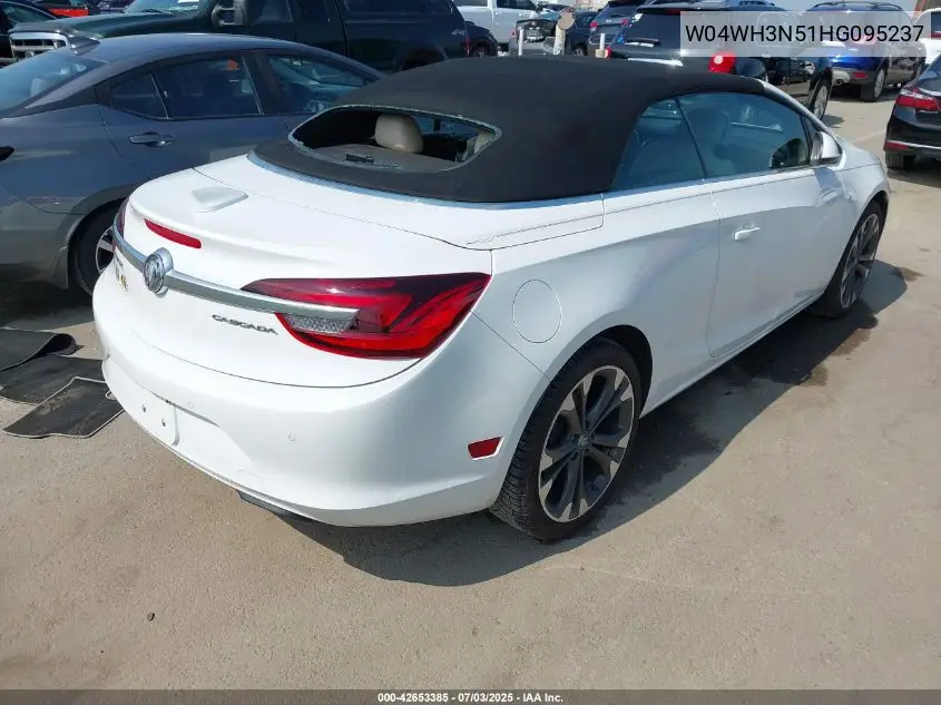 2017 Buick Cascada Premium VIN: W04WH3N51HG095237 Lot: 42653385