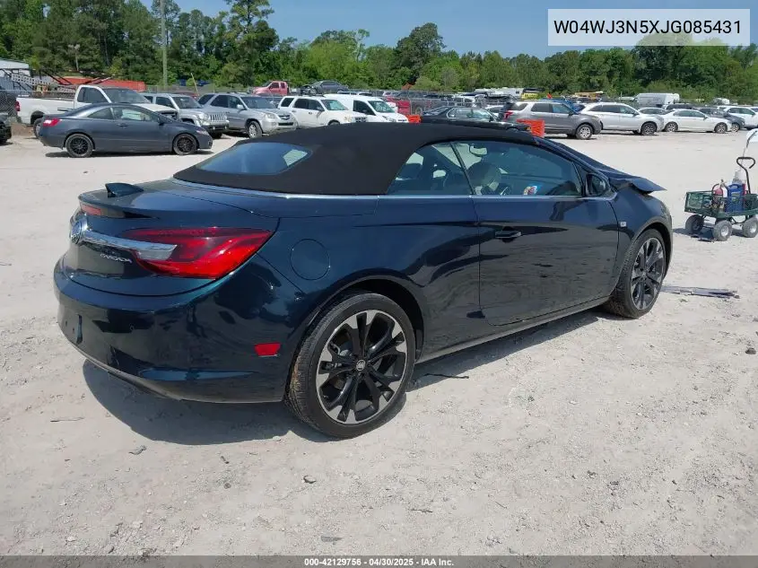 2018 Buick Cascada Sport Touring VIN: W04WJ3N5XJG085431 Lot: 42129756
