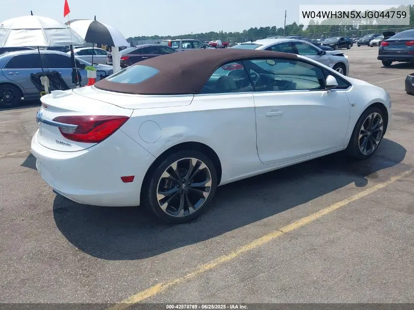 2018 Buick Cascada Premium VIN: W04WH3N5XJG044759 Lot: 42578769