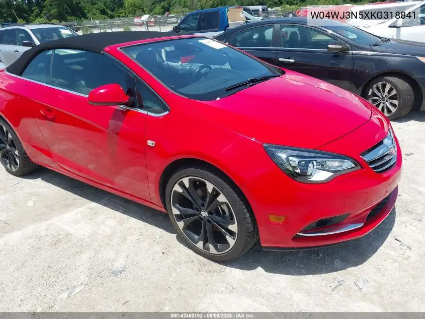 2019 Buick Cascada Sport Touring VIN: W04WJ3N5XKG318841 Lot: 42460192