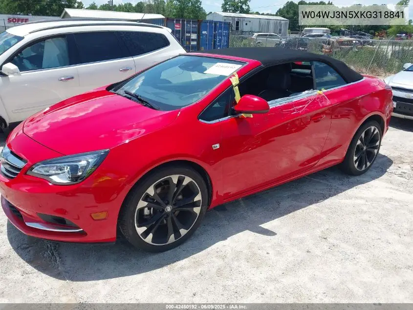 2019 Buick Cascada Sport Touring VIN: W04WJ3N5XKG318841 Lot: 42460192