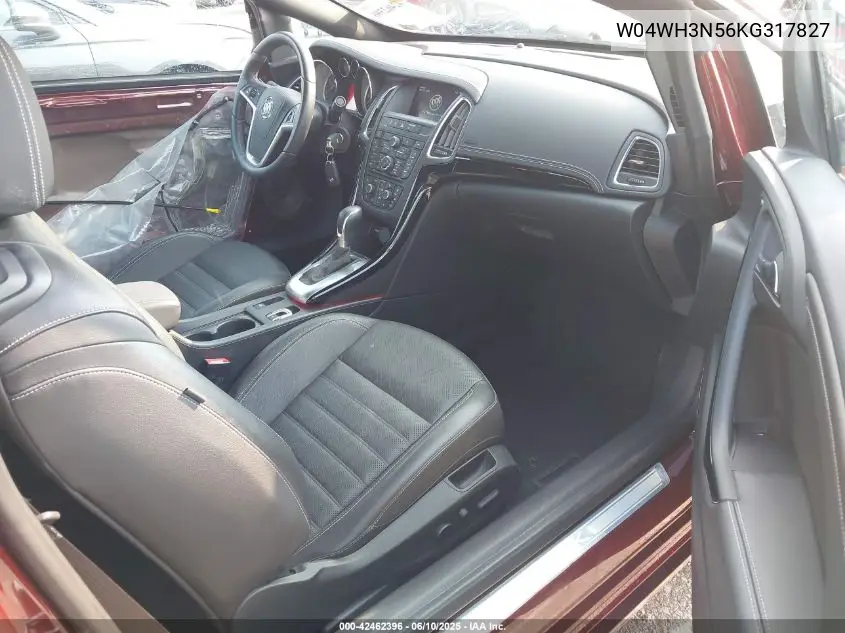 2019 Buick Cascada Premium VIN: W04WH3N56KG317827 Lot: 42462396