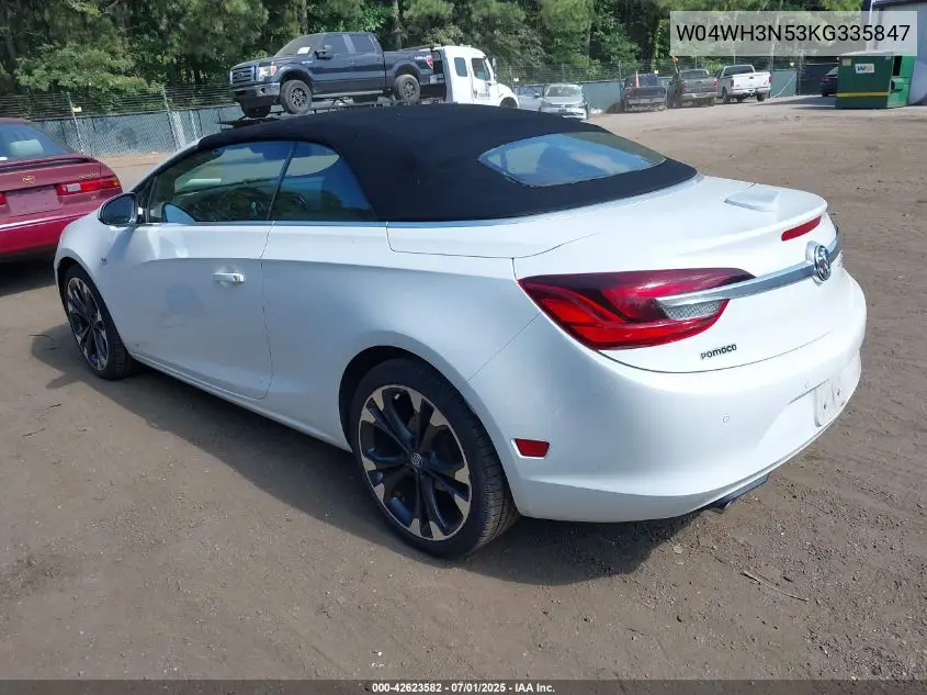 2019 Buick Cascada Premium VIN: W04WH3N53KG335847 Lot: 42623582