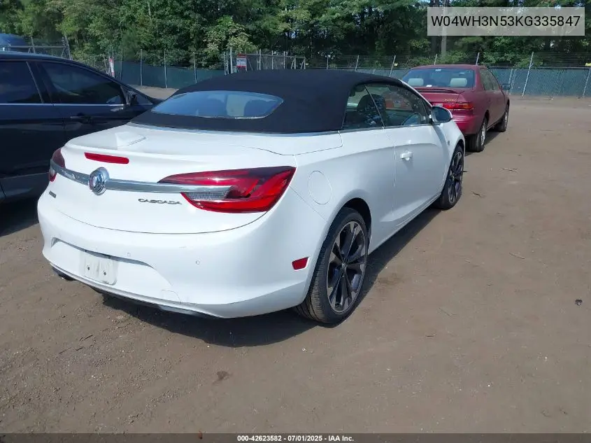 2019 Buick Cascada Premium VIN: W04WH3N53KG335847 Lot: 42623582