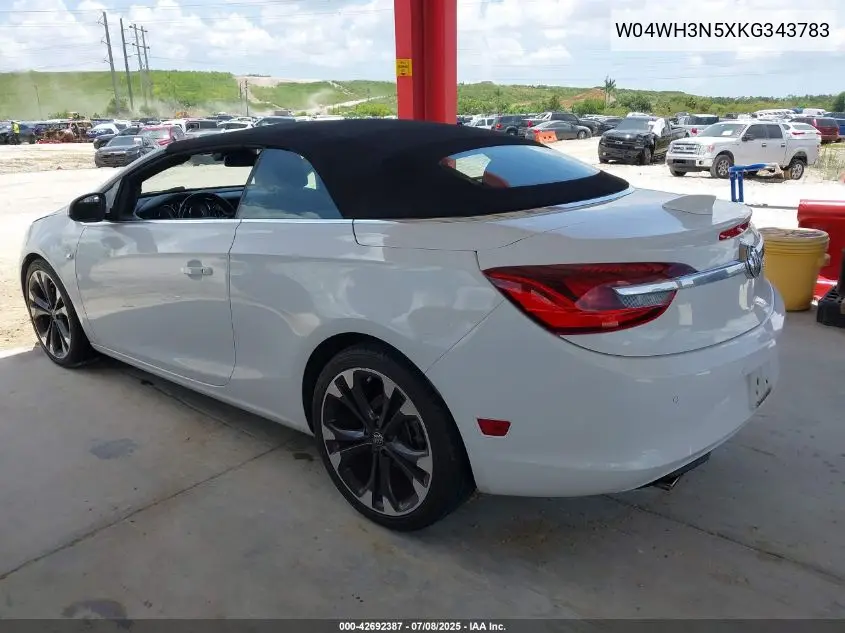 2019 Buick Cascada Premium VIN: W04WH3N5XKG343783 Lot: 42692387