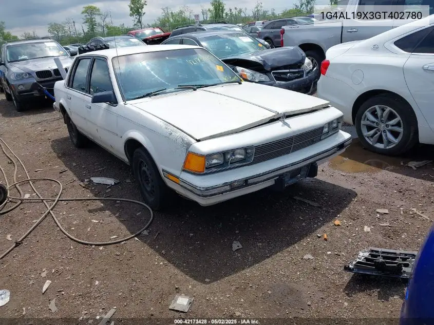 1986 Buick Century Limited VIN: 1G4AL19X3GT402780 Lot: 42173428