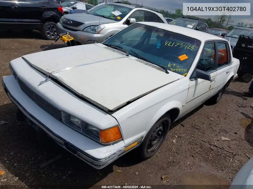 1986 Buick Century Limited VIN: 1G4AL19X3GT402780 Lot: 42173428