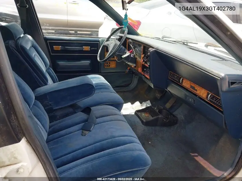 1986 Buick Century Limited VIN: 1G4AL19X3GT402780 Lot: 42173428