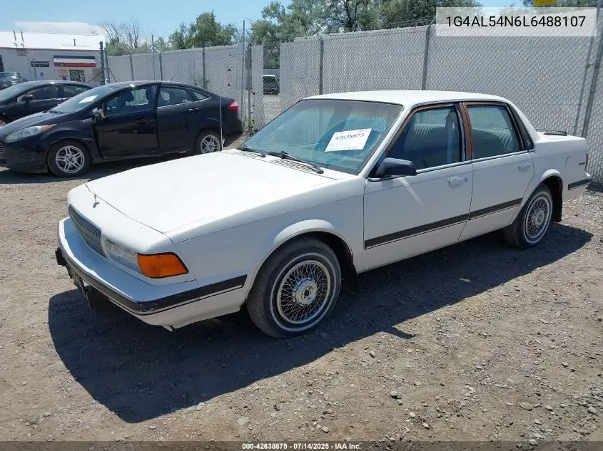 1990 Buick Century Limited VIN: 1G4AL54N6L6488107 Lot: 42638875
