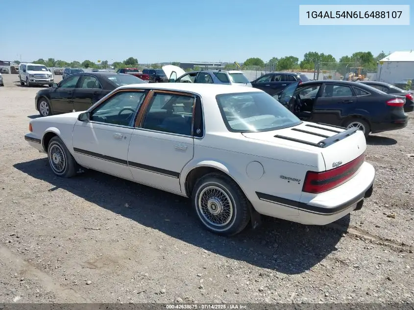 1990 Buick Century Limited VIN: 1G4AL54N6L6488107 Lot: 42638875