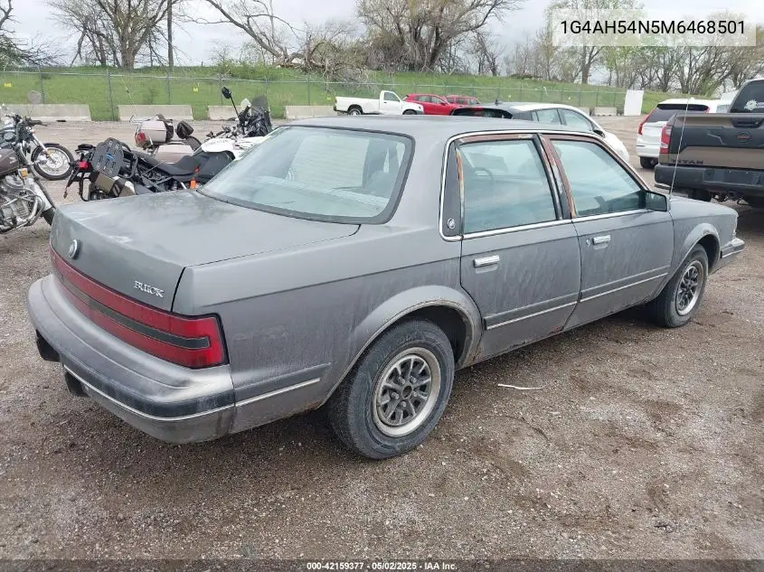 1991 Buick Century Custom VIN: 1G4AH54N5M6468501 Lot: 42159377