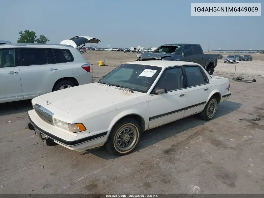 1991 Buick Century Custom VIN: 1G4AH54N1M6449069 Lot: 42377995