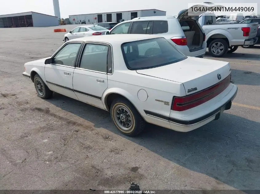 1991 Buick Century Custom VIN: 1G4AH54N1M6449069 Lot: 42377995