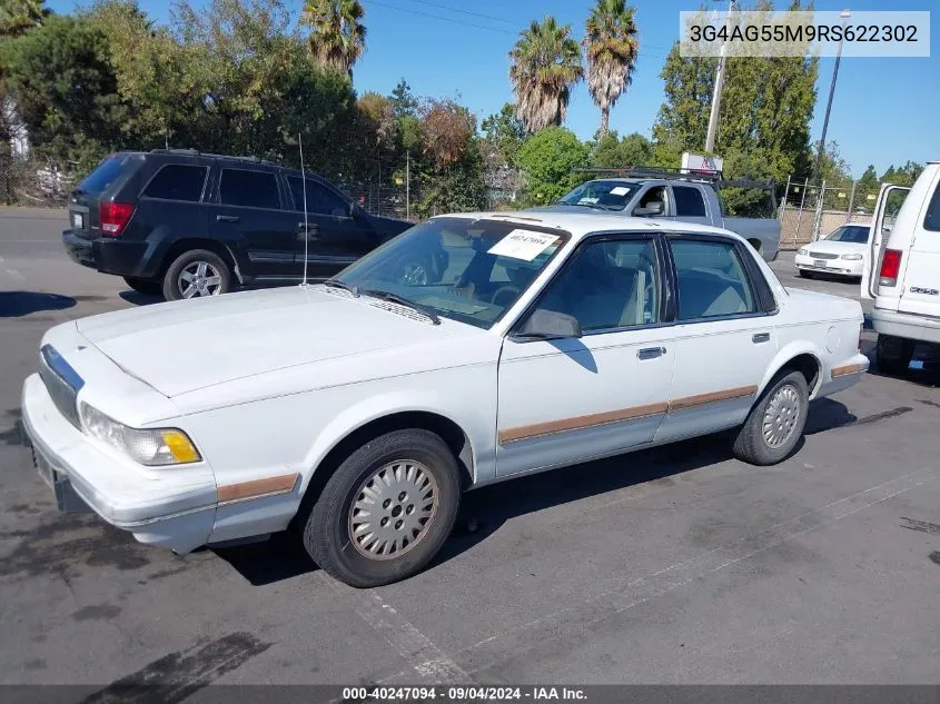 1994 Buick Century Special VIN: 3G4AG55M9RS622302 Lot: 40247094