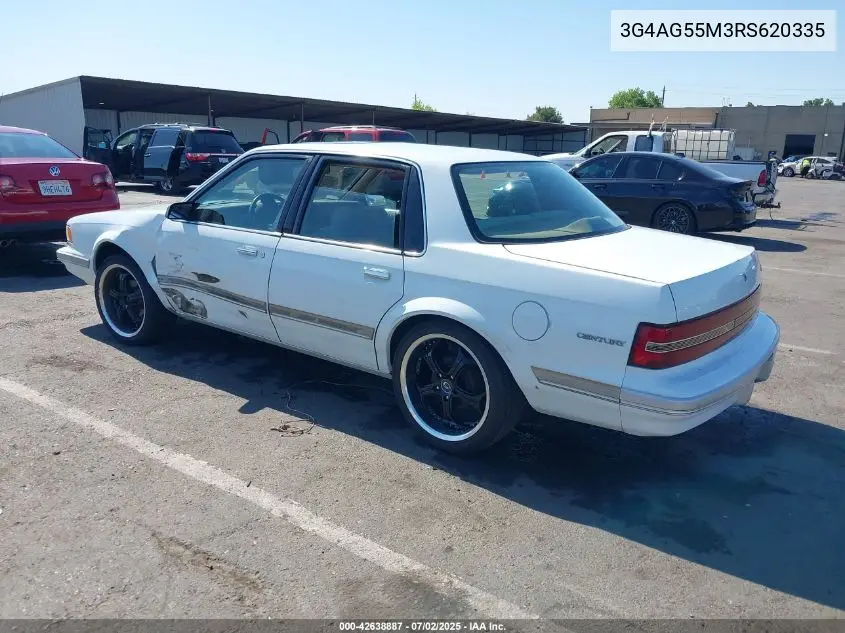 1994 Buick Century Special VIN: 3G4AG55M3RS620335 Lot: 42638887