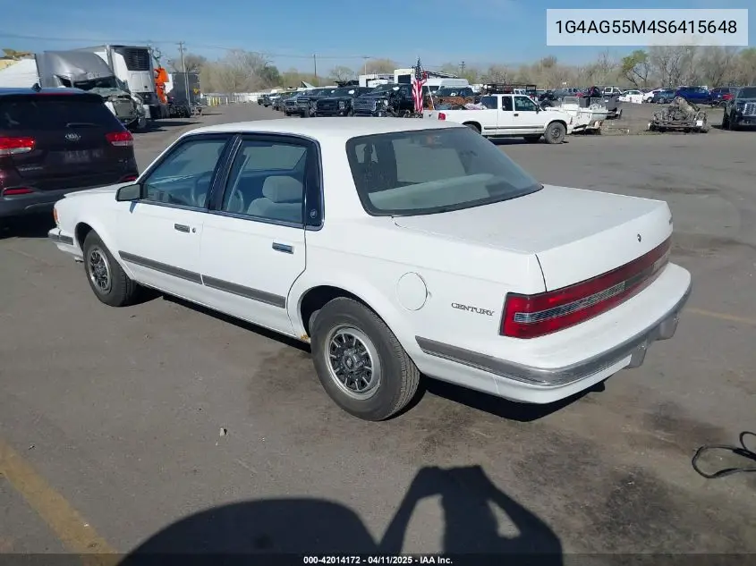 1995 Buick Century Special VIN: 1G4AG55M4S6415648 Lot: 42014172
