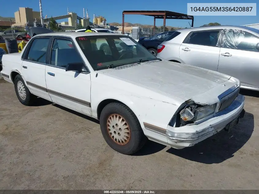 1995 Buick Century Special VIN: 1G4AG55M3S6420887 Lot: 42223246