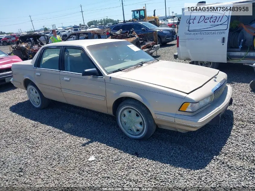1995 Buick Century Special VIN: 1G4AG55M7S6483958 Lot: 42313208