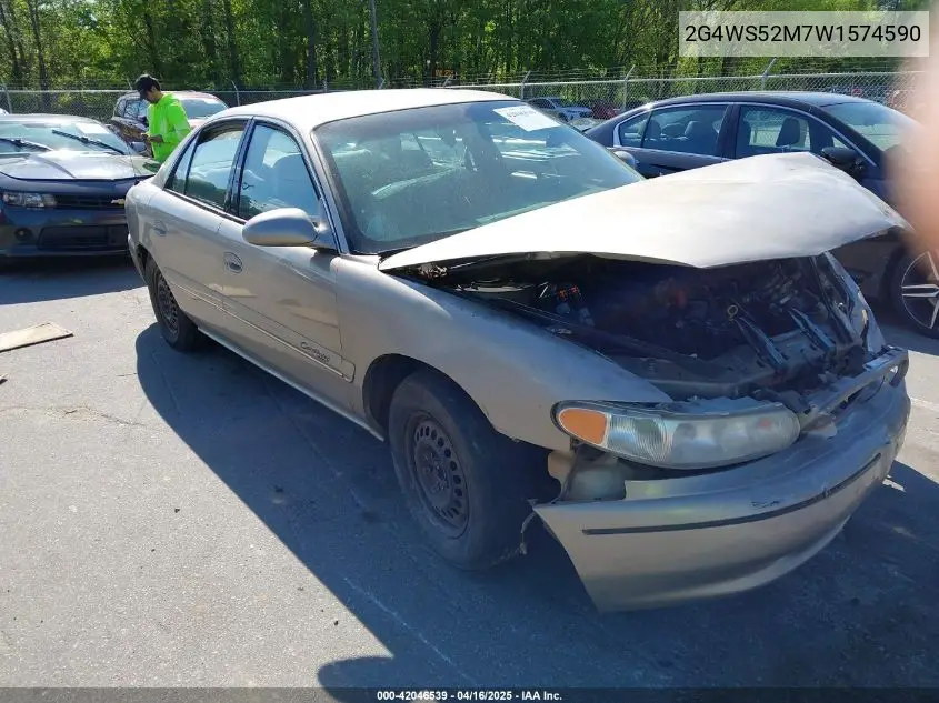 1998 Buick Century Custom VIN: 2G4WS52M7W1574590 Lot: 42046539