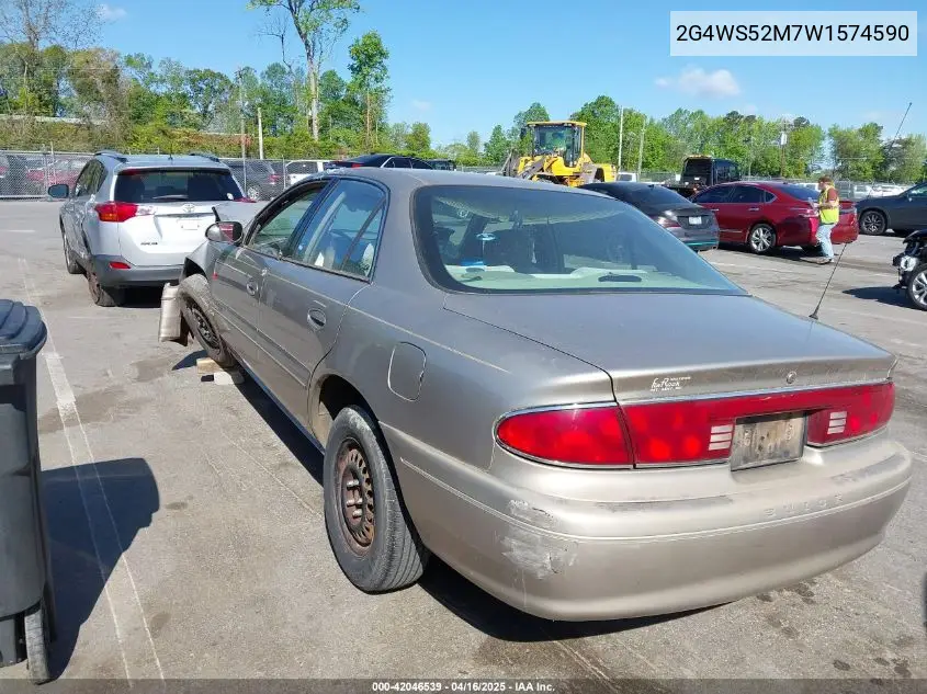 1998 Buick Century Custom VIN: 2G4WS52M7W1574590 Lot: 42046539