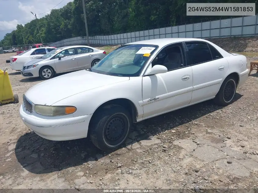 1998 Buick Century Custom VIN: 2G4WS52M4W1581853 Lot: 42523906