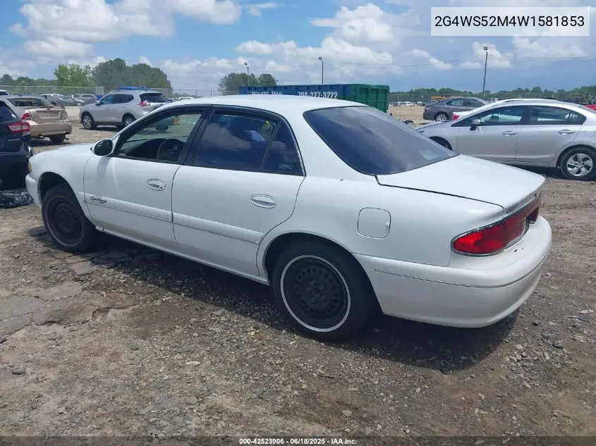 1998 Buick Century Custom VIN: 2G4WS52M4W1581853 Lot: 42523906