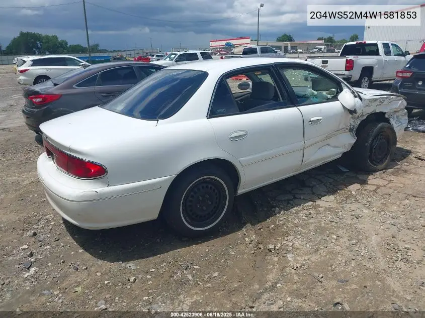 1998 Buick Century Custom VIN: 2G4WS52M4W1581853 Lot: 42523906