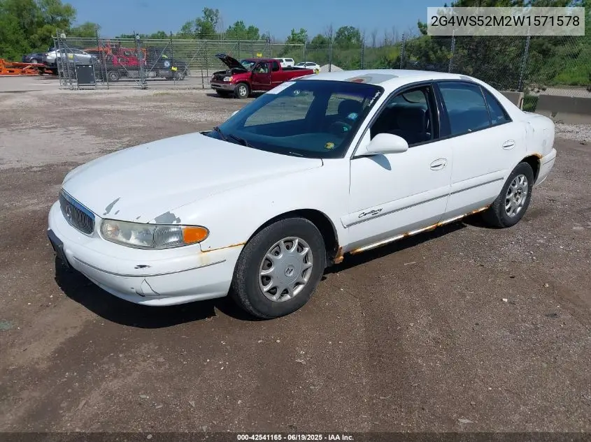 1998 Buick Century Custom VIN: 2G4WS52M2W1571578 Lot: 42541165