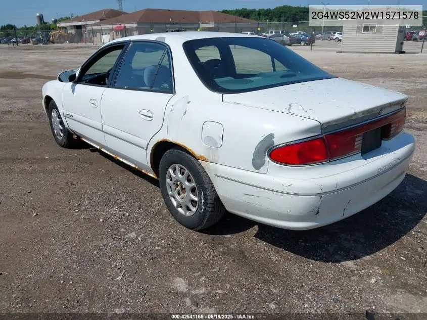 1998 Buick Century Custom VIN: 2G4WS52M2W1571578 Lot: 42541165
