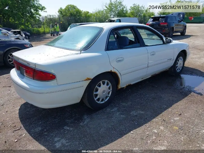 1998 Buick Century Custom VIN: 2G4WS52M2W1571578 Lot: 42541165