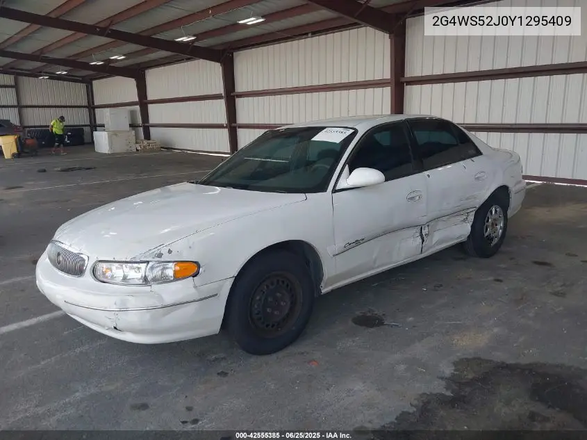 2000 Buick Century Custom VIN: 2G4WS52J0Y1295409 Lot: 42555385
