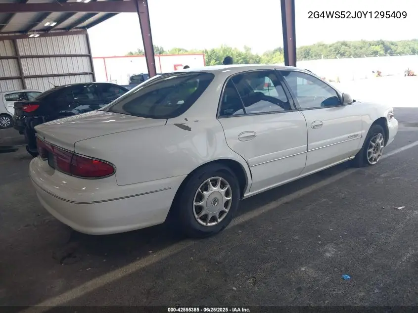 2000 Buick Century Custom VIN: 2G4WS52J0Y1295409 Lot: 42555385