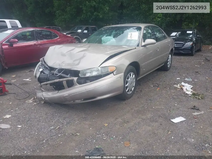 2000 Buick Century Custom VIN: 2G4WS52J2Y1262993 Lot: 42596468