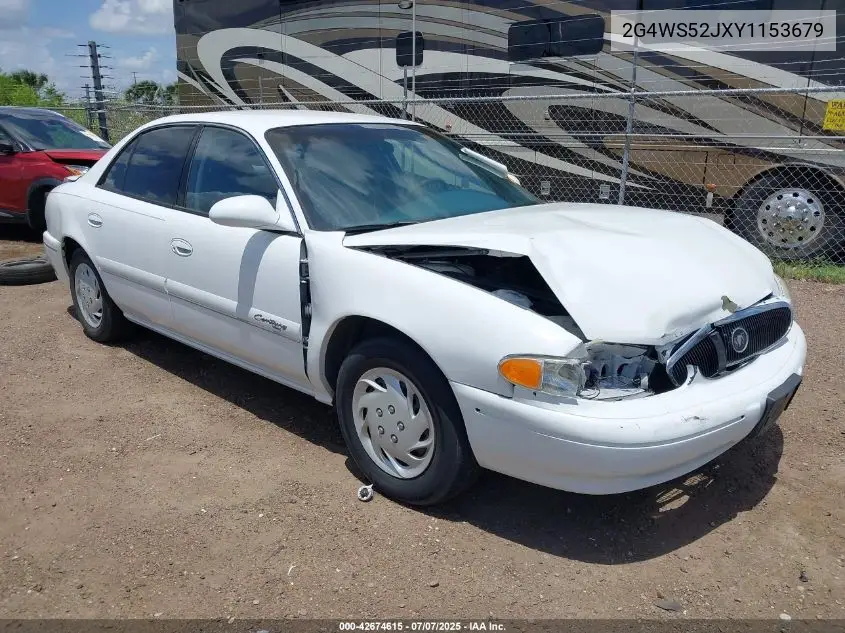 2000 Buick Century Custom VIN: 2G4WS52JXY1153679 Lot: 42674615