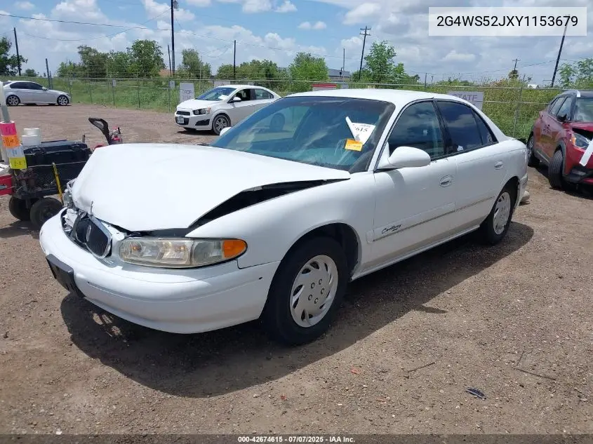 2000 Buick Century Custom VIN: 2G4WS52JXY1153679 Lot: 42674615