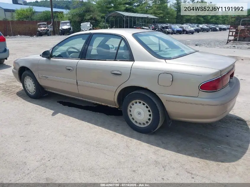 2000 Buick Century Custom VIN: 2G4WS52J6Y1191992 Lot: 42687190
