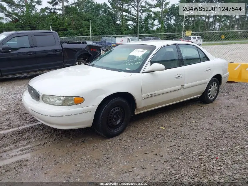 2001 Buick Century Custom VIN: 2G4WS52J011247544 Lot: 42527803