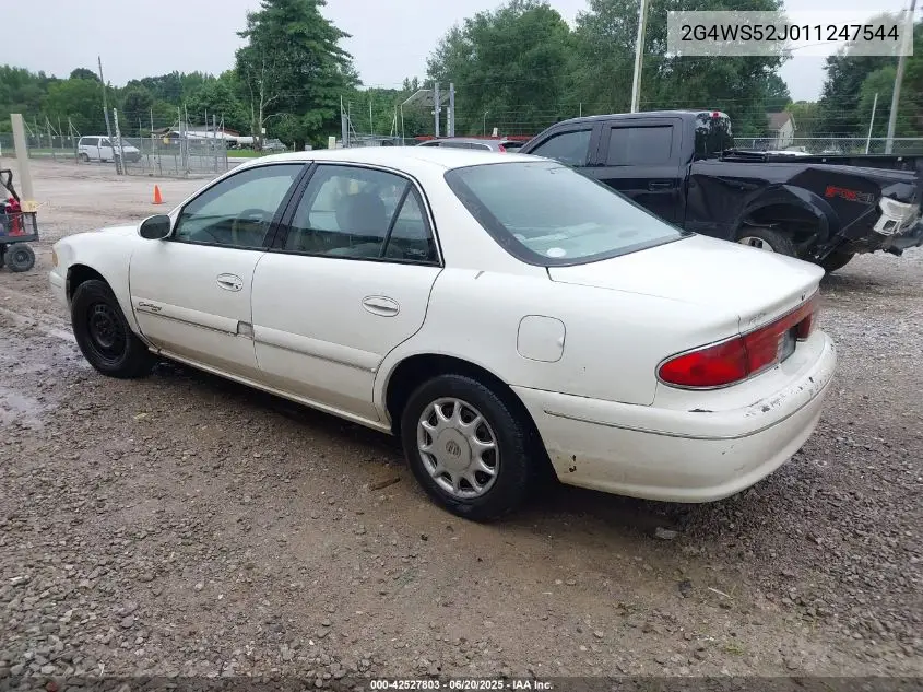 2001 Buick Century Custom VIN: 2G4WS52J011247544 Lot: 42527803