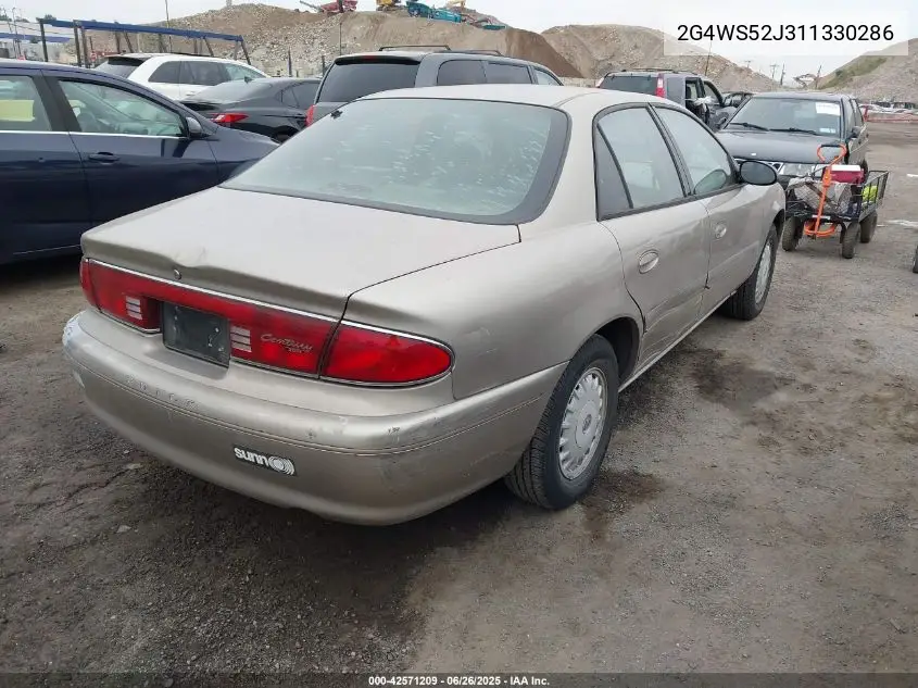 2001 Buick Century Custom VIN: 2G4WS52J311330286 Lot: 42571209